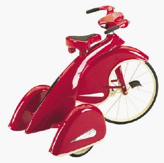 Red 1936 Sky King Trike by Air Flow Collectibles