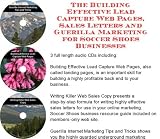 The Guerilla Marketing, Building Effective Lead Capture Web Pages, Sales Letters for Soccer Shoes Businesses