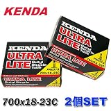 KENDA　ULTRA LITE TUBE　700×18-23C 超軽量 62ｇ 48mm ロングバルブ　×2本セットの画像
