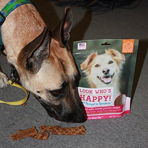 CHICKEN JERKY DOG TREATS โ
100% NATURAL HEALTHY โ
MADE IN USA โ
TEMPT'N TENDERS CHICKEN WITH SWEET POTATO (8 OUNCE)