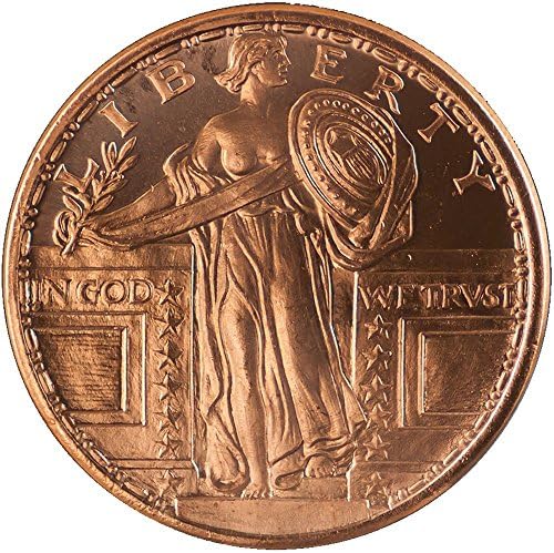 Standing Liberty 1 oz .999 Copper Round