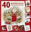 Christmas Cards - Bumper Box of 40 - Assorted Xmas Card Designs