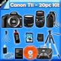 Canon EOS Rebel T1i 15.1 MP CMOS Digital SLR Camera Body with 3-Inch LCD and Sigma AF 17-70mm f/2.8-4.5 DC Macro Autofocus Lens & Sigma 70-300mm f/4-5.6 APO DG Macro Autofocus Lens - 20pc KIT - 16GB Secure DIgital Card, High Speed Card Reader, 2 Lens Pouches, 2 Lens Cap Keepers, Deluxe Camera Bag, Full Size Tripod, Tabe Top Tripod, Lens Cleaning Kit, LCD Screen Protector, Image Recall CD Software, Memory Card Wallet + FREE BONUSES - FREE FLASH, FREE REMOTE CONTROL, FREE BACKPACK