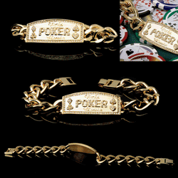 Gold Link World Poker Champion Bracelet - Casino Supplies > Accessories > Misc. Accessories