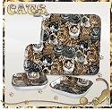 Cats CAT 4 Pc Serving Tray Set -Serveware Serving Sets Melamine Tableware