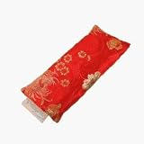 Eye Pillow Hot Cold Aroma Therapy -Red Silk Brocade