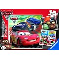 Ravensburger 92819 Giro intorno al mondo, Cars 2 Puzzle 3x49 pezzi