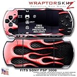 Metal Flames Red WraptorSkinz Skin and Screen Protector Kit fits Sony PSP 3 ....