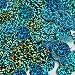 Round Flat Sequin 15mm Top Hole Light Sapphire Blue Hologram Glitter Sparkle. Couture Paillettes. Made in USA