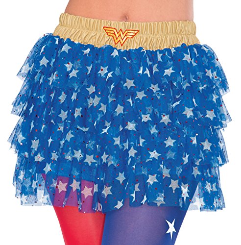 Rubie's Women's DC Comics Wonder Woman Skirt with Gold Waistband