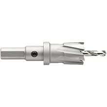 Jancy Slugger Carbide-Tipped Annular Cutter, Uncoated (Bright) Finish, 1/2" Shank with Flats, , 3/16" Depth