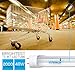 24-Pack of Hyperikon T8 LED Light Tube, 4ft, 18W (40W equivalent), 3000K (Soft White Glow), Single Ended Power, Clear, UL-Listed & DLC-Qualified [24 Tombstones Included]