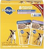 PEDIGREE LITTLE CHAMPIONS Meaty Ground Chicken Variety Pack Dog Food 5.3 Ounces (Pack of 4)
