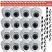 VideoSecu 16 of Day Night Vision Outdoor Infrared CCD Security Cameras Vandal Proof 420TVL 3.6mm Wide View Angle Lens 20 IR LEDs for CCTV DVR Home Surveillance System with Free Power Supplies and Security Warning Decals CPF