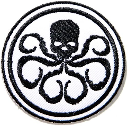 Hydra Captain America The First Avenger Shield Marvel Superhero Cartoon Logo Kid Baby Boy Jacket T shirt Patch Sew Iron on Embroidered Sign Gift Costume By Prinya Shop