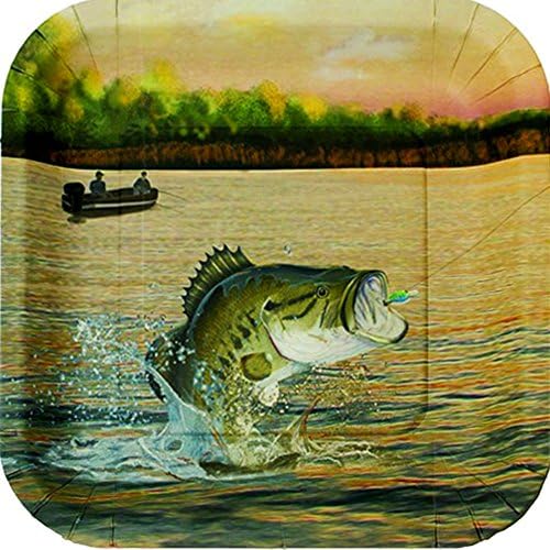 Hunting 'Gone Fishing' Large Paper Plates (8ct)