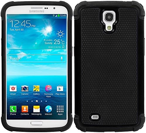 For Samsung Galaxy Mega 6.3 Rugged Hybrid Shockproof Cover Case Black