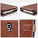 ULAK Galaxy S4 Case, S4 Case - Multi Card Slots Series PU Leather Magnetic Wallet Case Cover for Samsung Galaxy S4 IV i9500 (Brown)