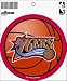 PHILADELPHIA 76ERS 5 INCH ROUND DECAL.