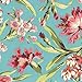 Carousel Designs Coral and Teal Floral Drape Panel 84-Inch Length Standard Lining 42-Inch Width