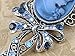 Beautiful Blue Synthetic Sapphire AB Crystal Rhinestone Cameo Maiden Ribbon Bow Pin Brooch