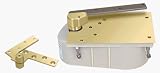C.R. LAURENCE 27105SH0RHPB CRL Polished Brass Rixson® 27 Series Right Hand 3/4 Offset 105 Degree Selective Hold-Open Floor Mounted Closer - Complete Package