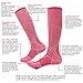 Gmark Women's Fancy Design Multi Colorful Patterned Socks 2-Pack Pink&Light Green