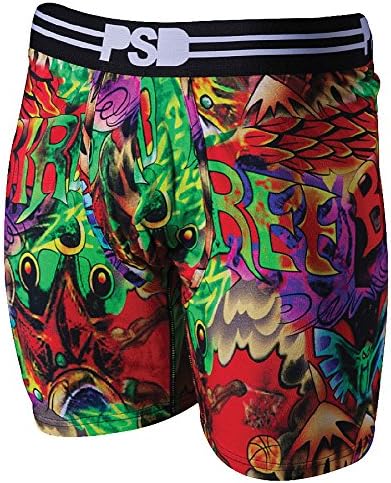 PSD Underwear Freeman Birdman Anderson Mens Boxer Briefs Navy Large