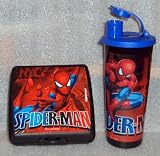 Tupperware Lunch Set Spider-Man Sandwich Keeper and Tumbler