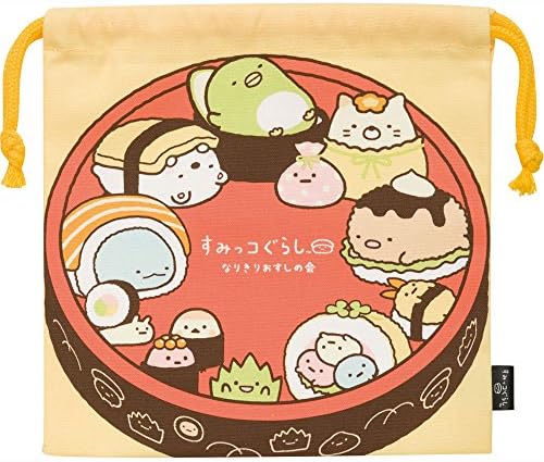 Sumikko Gurashi (Sushi no Kai) Drawstring Bag Pouch 19 x 19.5 cm San-X