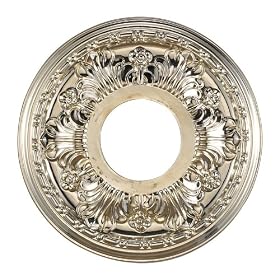 ACANTHUS MEDALLION 11 INCH IN CHROME FINISH