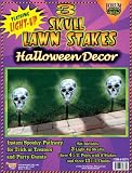 Halloween Skull Light-Up Lawn Stakes