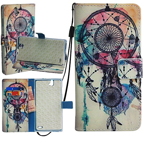 ZTE Grand X Max Plus Case, ZTE Grand X Max Case, Harryshell(TM) Dream Catcher Wallet Folio Leather Flip Case Cover with Wrist Strap for ZTE Grand X Max Z787 / ZTE Grand X Max+ Z987