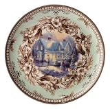 Spode Thomas Kinkade Cottage Annual Plate - Blessings of Christmas