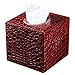FUBARBAR PU Leather Cube Square Roll Tissue Box Cover