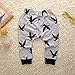 Canis Toddlers Baby Boys Clothes Set Long Sleeve Wild Boy T-Shirt Tops Pants Outfit Winter Spring (80(6-12M), Black+Grey