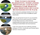 The Guru's Super Marketing, Godfather Principles and Sales Models for Domain Name Services On-line Businesses 3 CD Pack