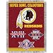 Washington Redskins NFL Super Bowl Commemorative Woven Tapestry Throw (48x60)