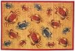 Laser Printed Split Bamboo Crabs 2' x 3' Veranda Rug