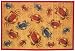 Laser Printed Split Bamboo Crabs 3' x 5' Veranda Rug