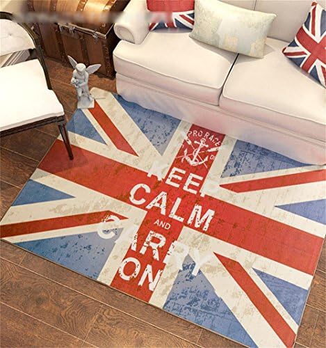 ALUS-Union Jack carpet living room coffee table cushion slip carpet