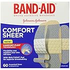 Band-Aid Brand Adhesive Bandages, Comfort Sheer, Assorted, 60 Count