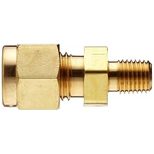 Parker A-Lok 1MSC1N-B Brass Compression Tube Fitting, Adapter, Tube OD x NPT Male