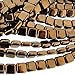 CzechMate 6mm Square Glass Czech Two Hole Tile Bead - Dark Bronze