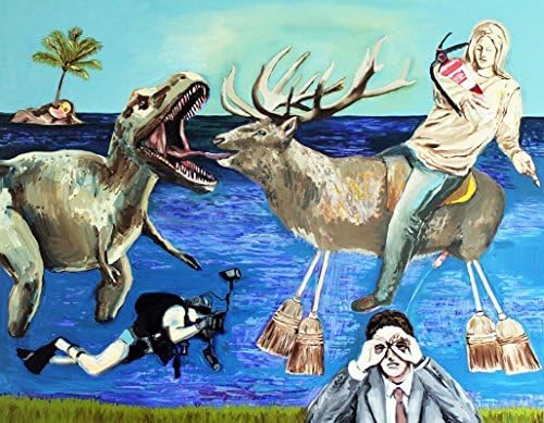 Das Treffen, oil on canvas, 145 x 185 cm