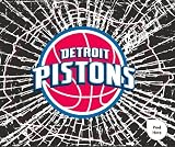 Detroit Pistons Shattered Mini-Cutz Window Decal
