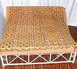 Mirror Work Cotton Bedspread Bed Sheet