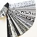 Jelly Roll 25 Cotton Quilting Fabric Strips 2.5 X 43-inch Classic Black and White No Duplicates