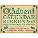 The Advent Calendar Ribbon and Gift Set: Countdown to Christmas with 25 Secret Santa Envelopes