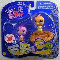 Littlest Pet Shop Assortment 'A' Series 3 Collectible Figure Birds with Nest